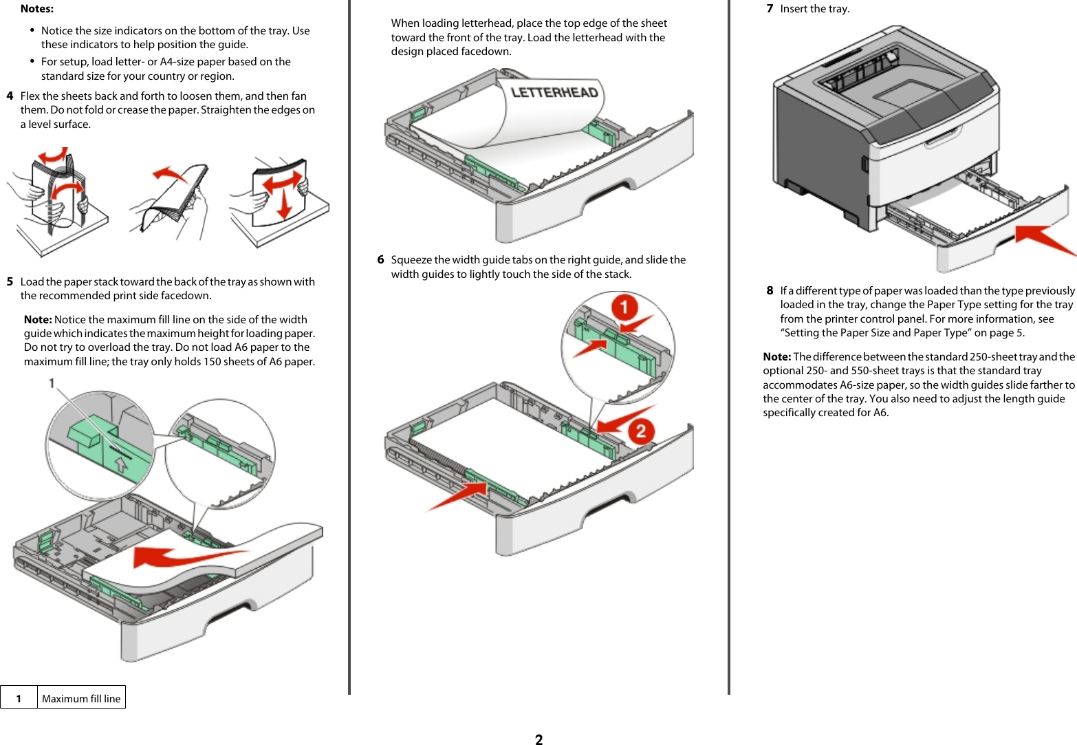 Page 2 of 8 - Lexmark Lexmark-Lexmark-E360-Quick-Reference-Guide E360 Quick Reference