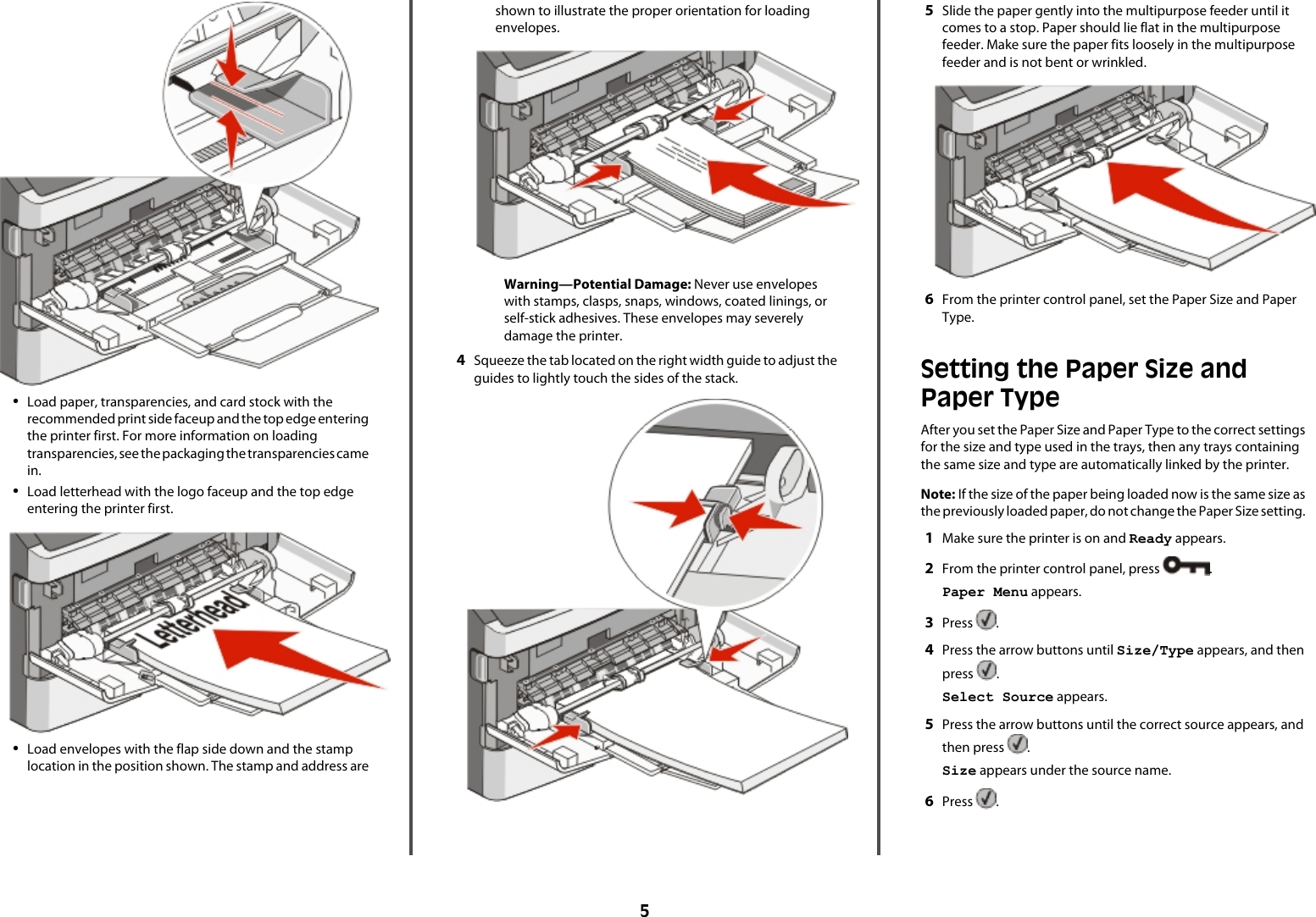 Page 5 of 8 - Lexmark Lexmark-Lexmark-E360-Quick-Reference-Guide E360 Quick Reference