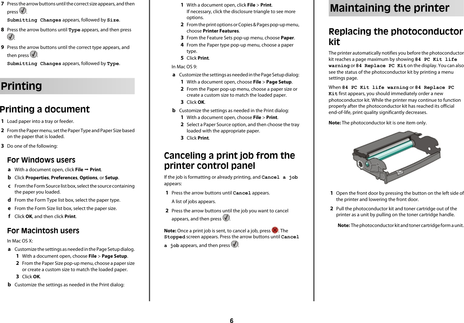 Page 6 of 8 - Lexmark Lexmark-Lexmark-E360-Quick-Reference-Guide E360 Quick Reference