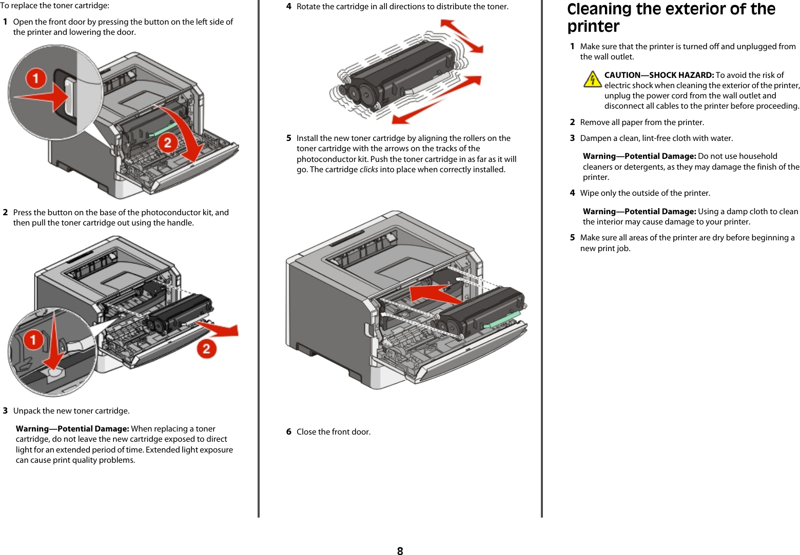 Page 8 of 8 - Lexmark Lexmark-Lexmark-E360-Quick-Reference-Guide E360 Quick Reference