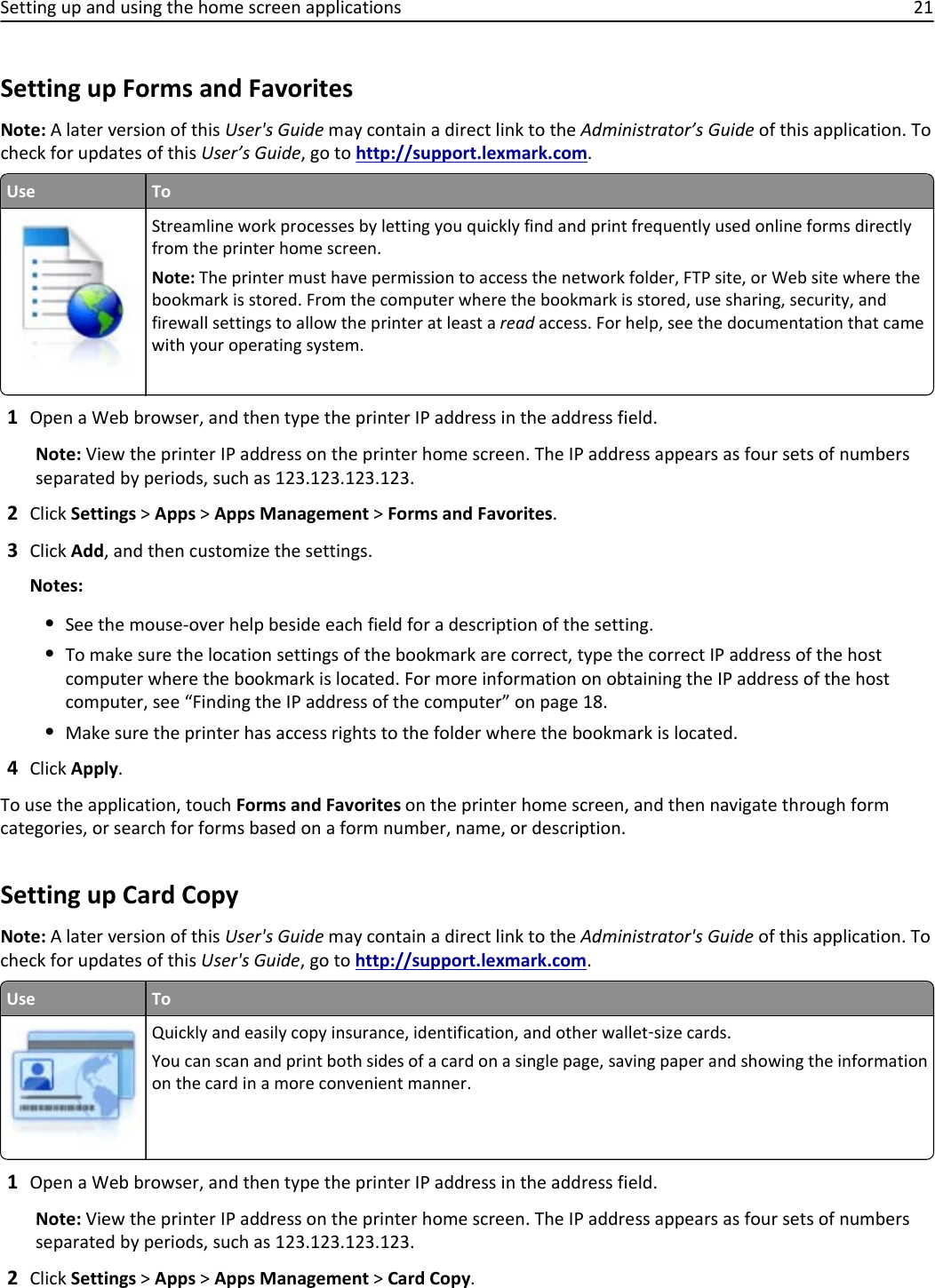 Lexmark Xm1140 Owner S Manual User S Guide