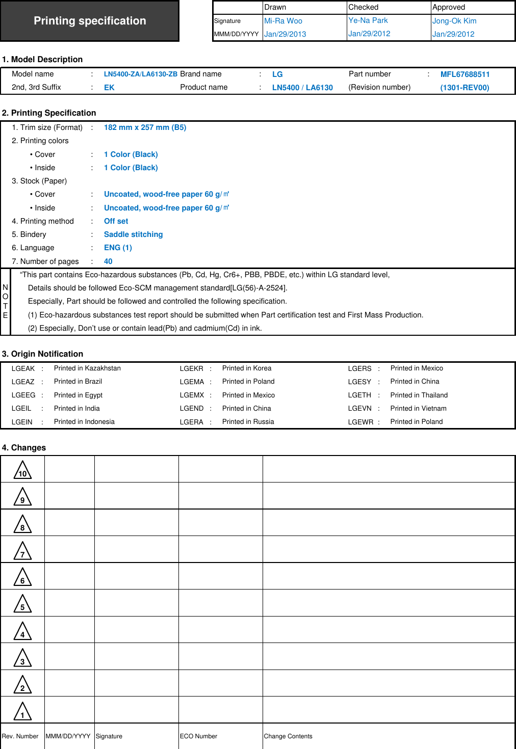 Lg 39Ln540V Owner S Manual