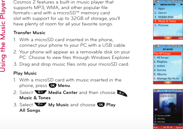 Page 3 of 10 - Lg Lg-Cosmos-2-Verizon-Quick-Start-Manual-  Lg-cosmos-2-verizon-quick-start-manual