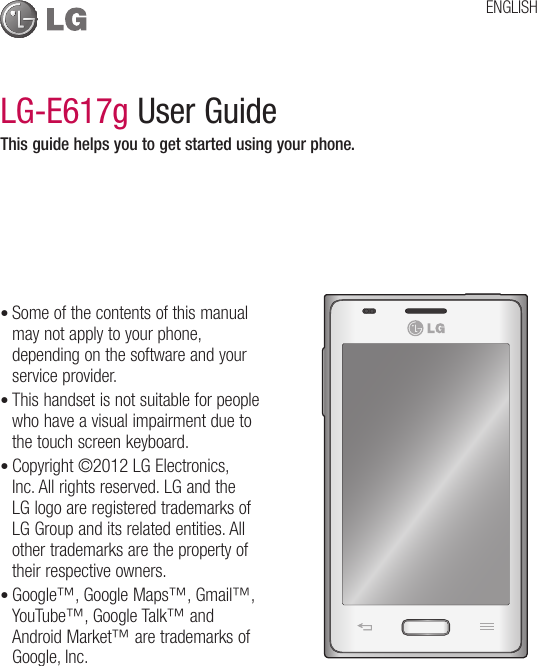 Lg E617g User Guide E617g Blm Cover