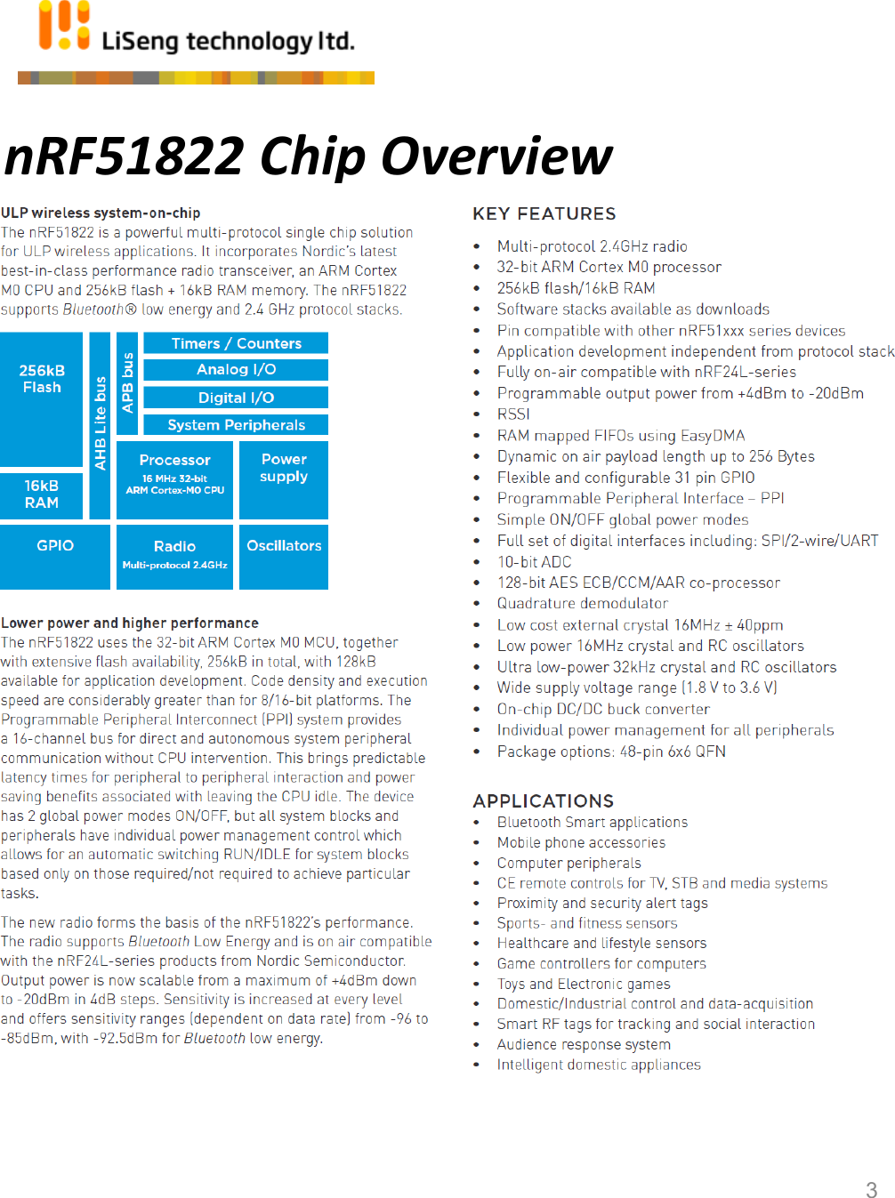 nRF51822 Chip Overview 3 