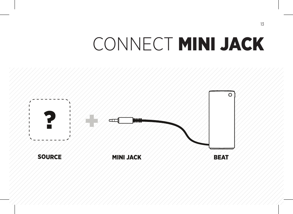 USBCOMPUTER BEATBEAT30 PINiPad, iPhone &amp; iPodiPad, iPhone &amp; iPod touch BEATAPPLE TV, AIRPORT EXPRESS MINI JACKTV MOBILEBEATSOURCE13CONNECT MINI JACK