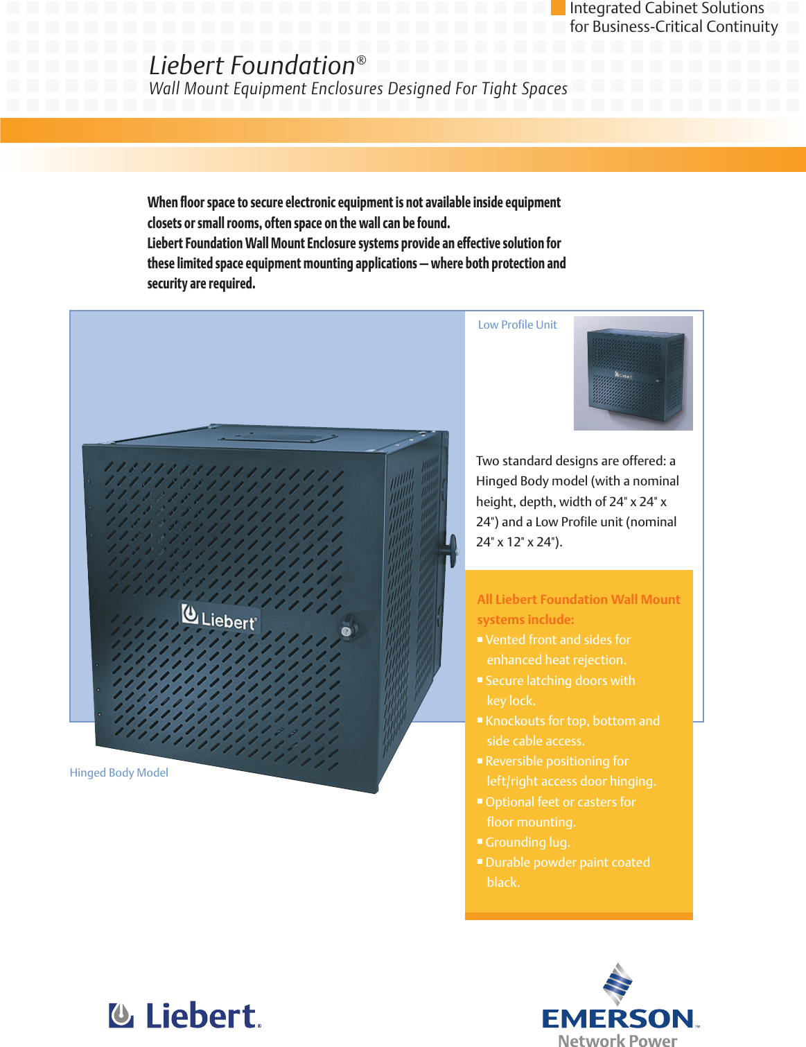 Page 1 of 2 - Liebert Liebert-Integrated-Cabinet-Solutions-Users-Manual- 01  Liebert-integrated-cabinet-solutions-users-manual