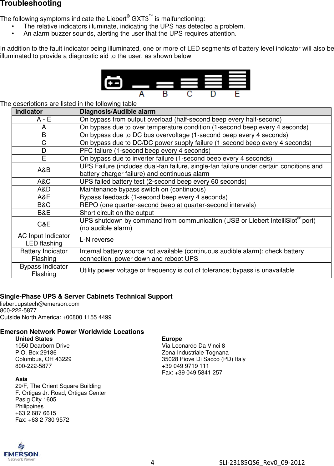 Page 4 of 4 - Liebert Liebert-Liebert-Power-Supply-5000Rt230-Users-Manual-  Liebert-liebert-power-supply-5000rt230-users-manual