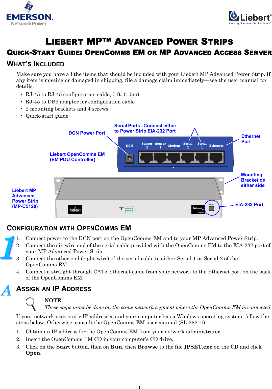 Page 1 of 4 - Liebert Liebert-Mp-C5120-Users-Manual-  Liebert-mp-c5120-users-manual