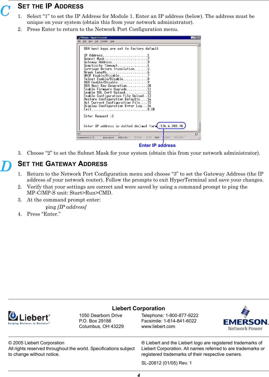 Page 4 of 4 - Liebert Liebert-Mp-C5120-Users-Manual-  Liebert-mp-c5120-users-manual