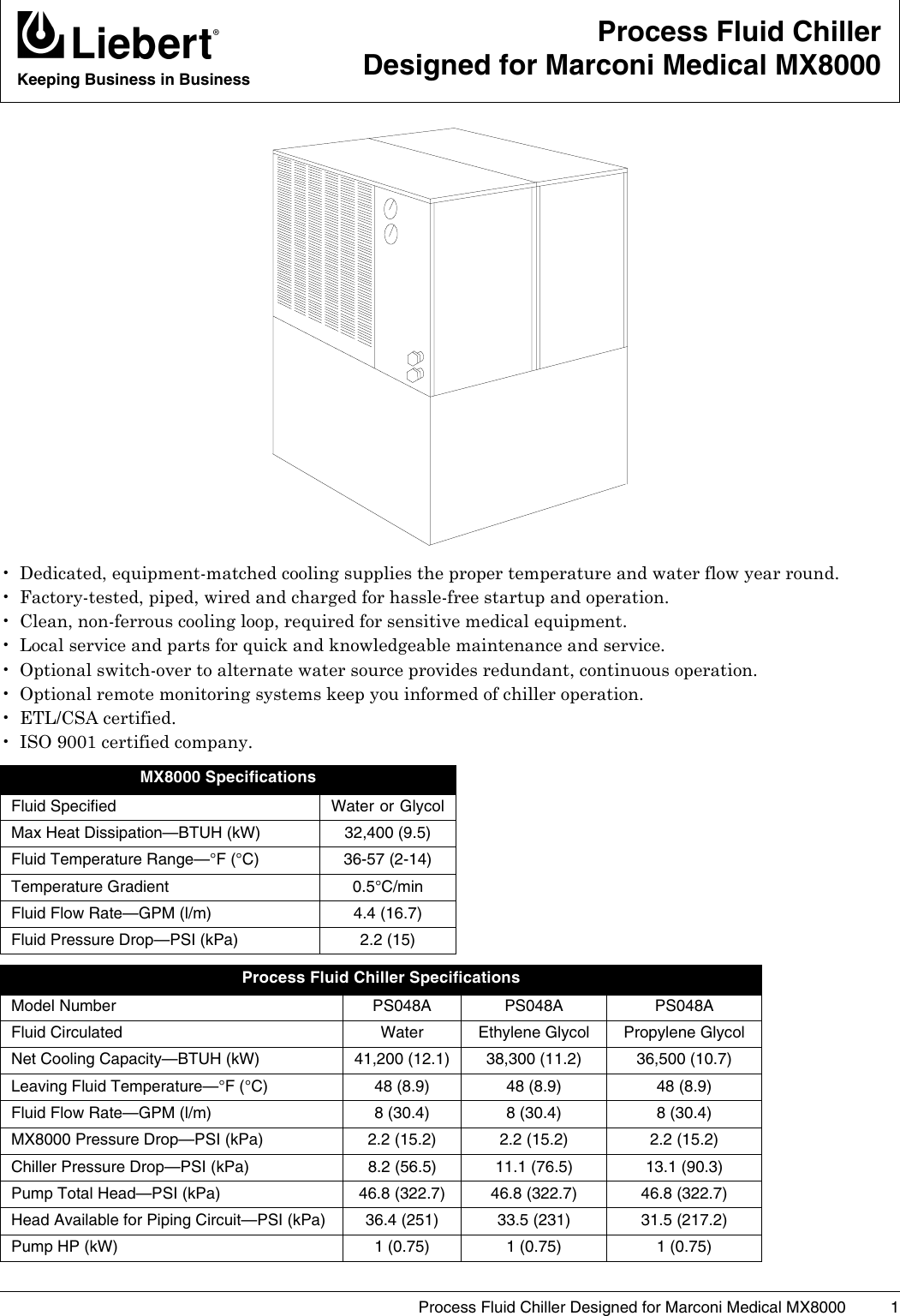 Page 1 of 2 - Liebert Liebert-Process-Fluid-Chiller-Ps048A-Users-Manual- 16559  Liebert-process-fluid-chiller-ps048a-users-manual