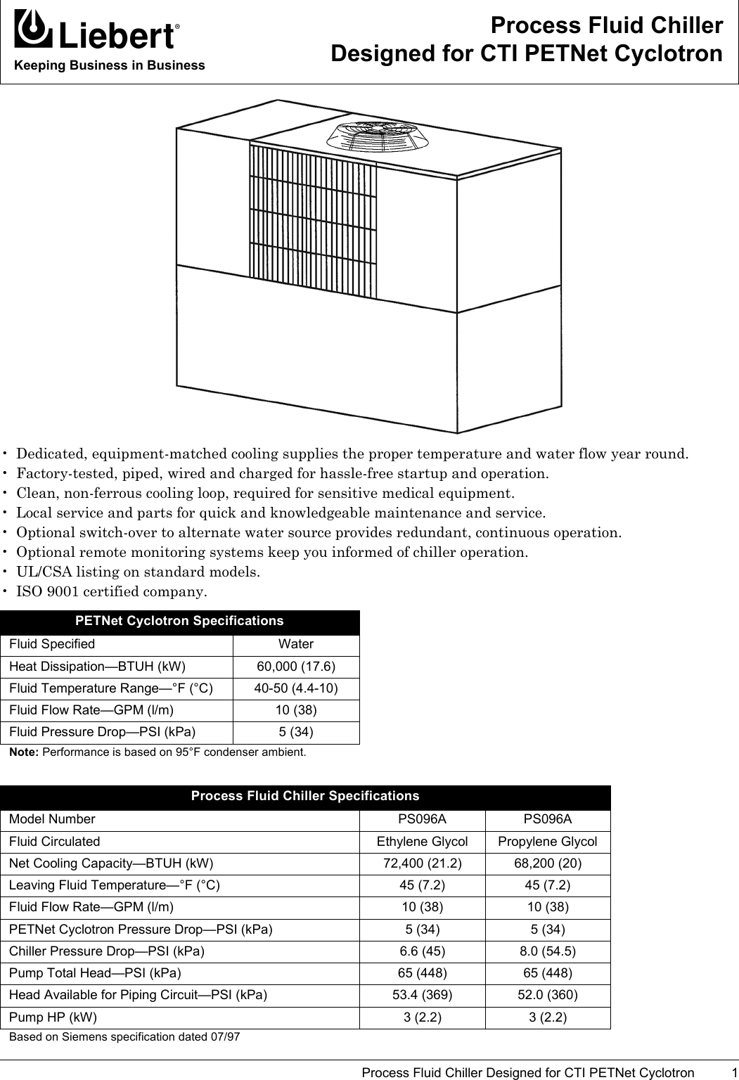 Page 1 of 2 - Liebert Liebert-Process-Fluid-Chiller-Ps096A-Users-Manual- PETNETplain  Liebert-process-fluid-chiller-ps096a-users-manual