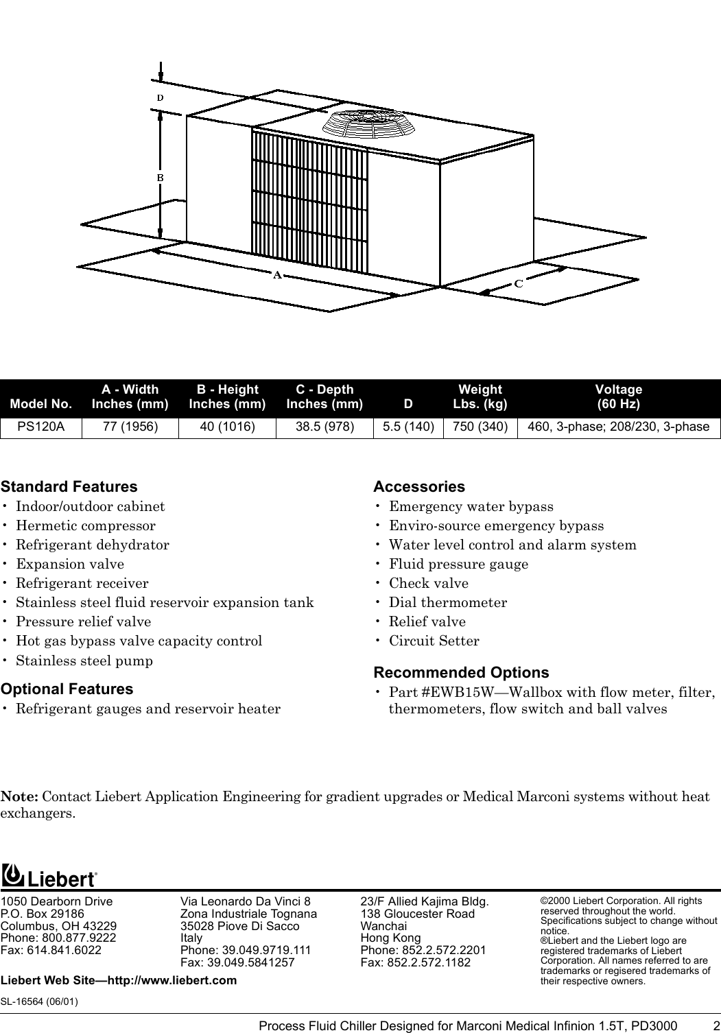 Page 2 of 2 - Liebert Liebert-Process-Fluid-Chiller-Ps120A-Users-Manual- Infinion1-5T  Liebert-process-fluid-chiller-ps120a-users-manual