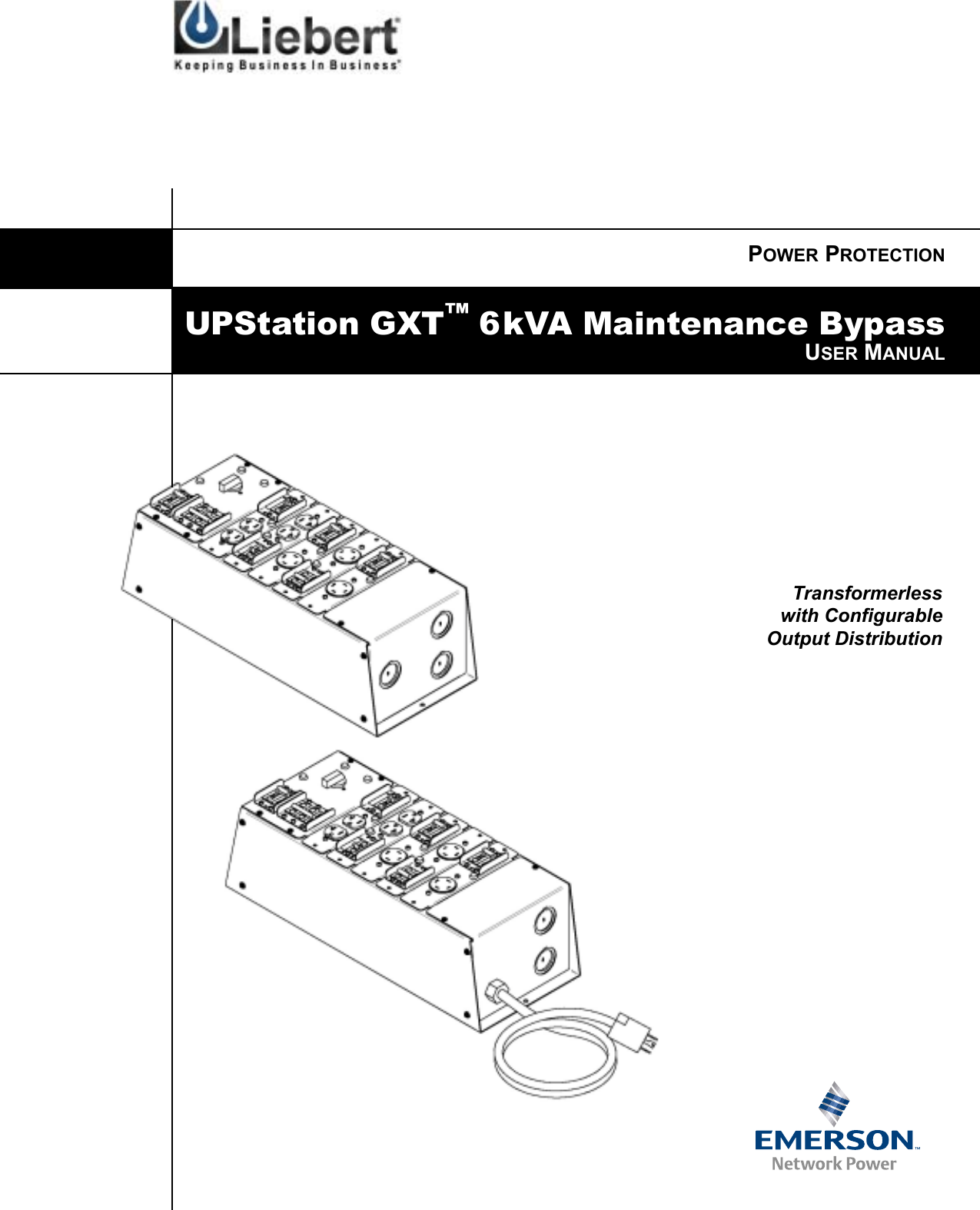 Liebert Upstation Gxt Users Manual User