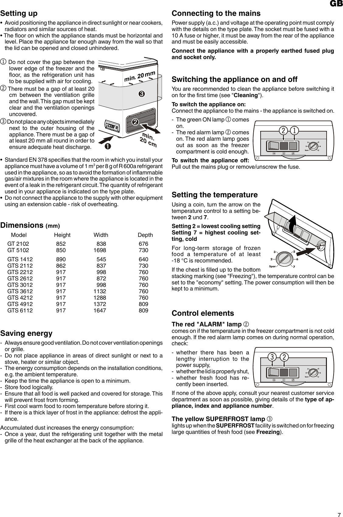 Page 3 of 5 - Liebherr Liebherr-Chest-Freezer-7081-157-00-Users-Manual-  Liebherr-chest-freezer-7081-157-00-users-manual