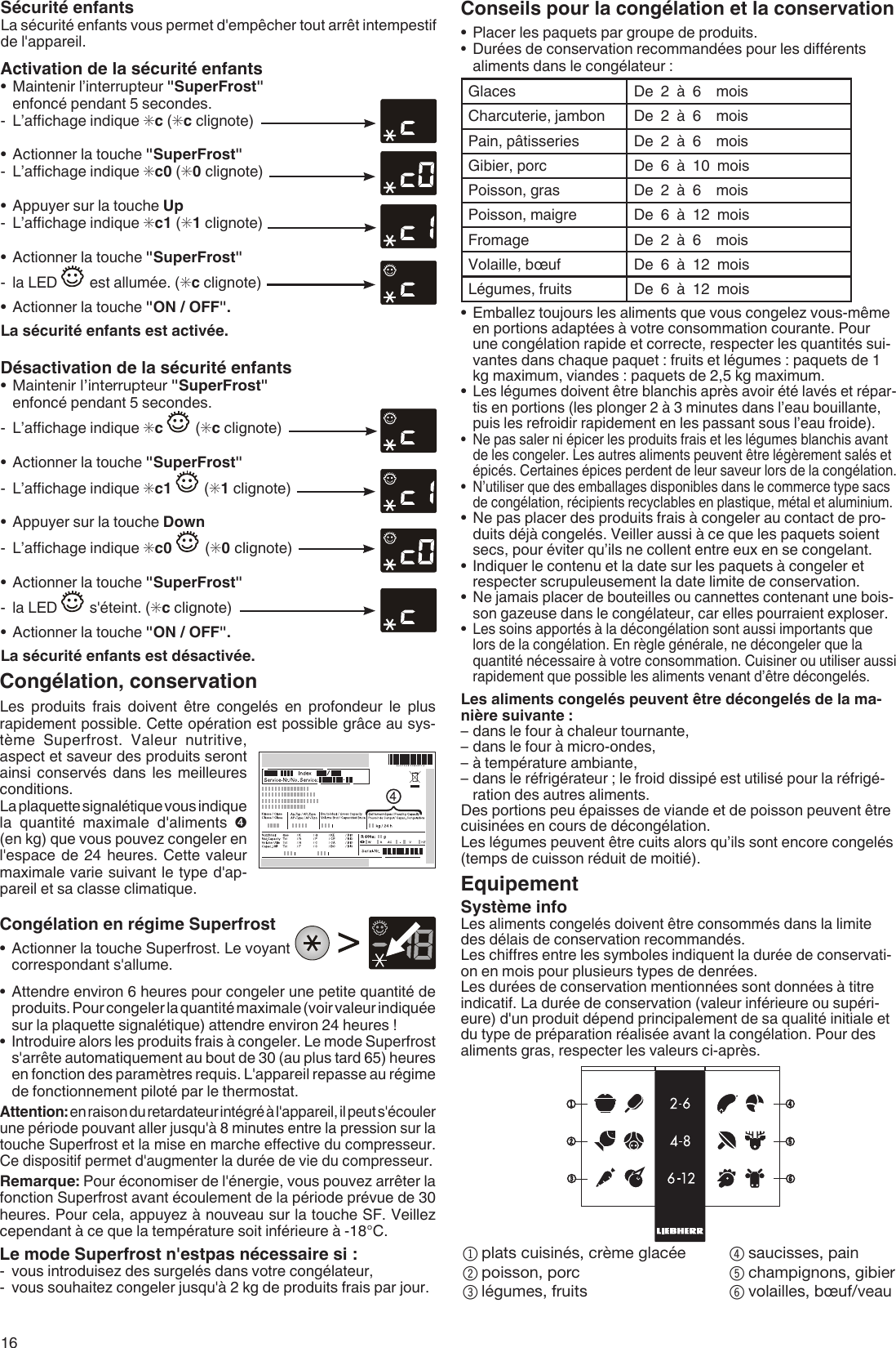 Liebherr Freezer 7080 920 00 Users Manual