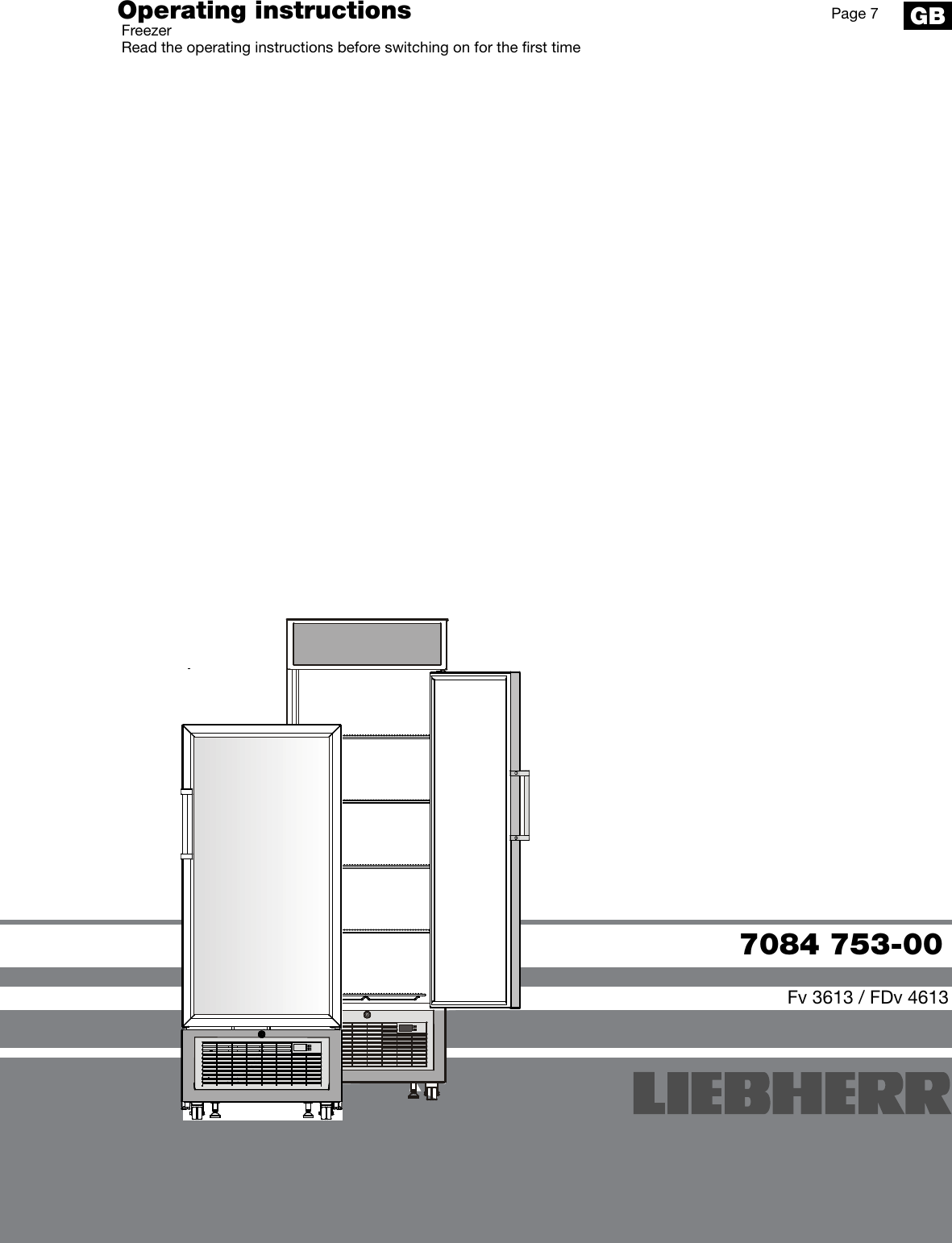 Page 1 of 8 - Liebherr Liebherr-Freezer-Fdv4613-Users-Manual- 7084753-00_english_quotation_multi  Liebherr-freezer-fdv4613-users-manual