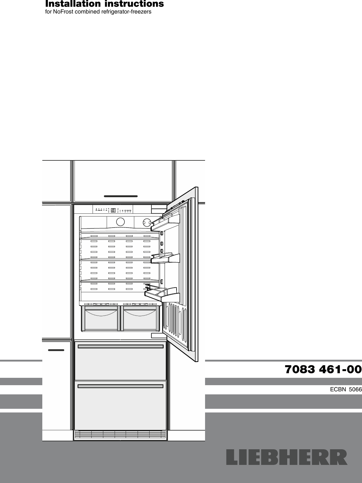 Liebherr Refrigerator 7083 461 00 Users Manual