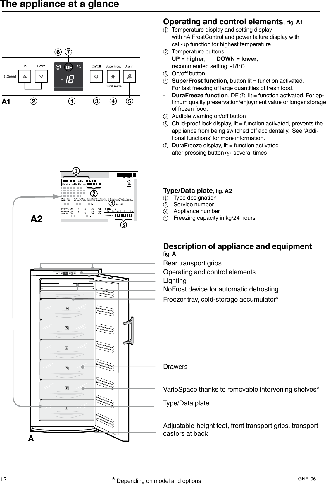 Page 2 of 12 - Liebherr Liebherr-Nofrost-Freezer-With-Durafreeze-7084-152-00-Users-Manual-  Liebherr-nofrost-freezer-with-durafreeze-7084-152-00-users-manual