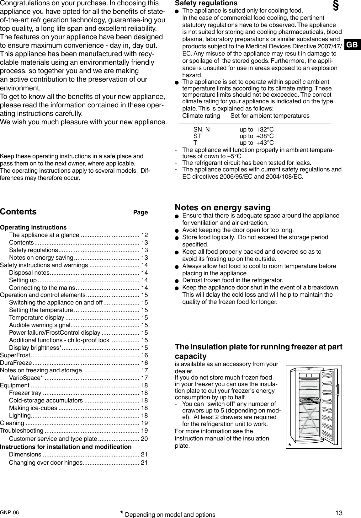 Page 3 of 12 - Liebherr Liebherr-Nofrost-Freezer-With-Durafreeze-7084-152-00-Users-Manual-  Liebherr-nofrost-freezer-with-durafreeze-7084-152-00-users-manual