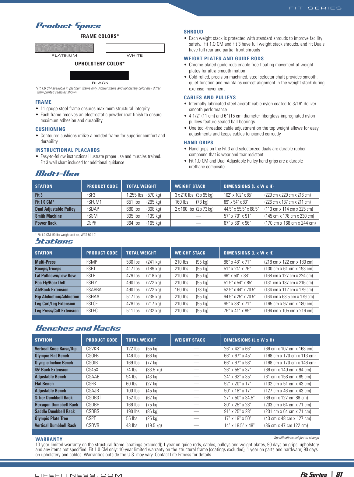 Page 10 of 10 - Life-Fitness Life-Fitness-72Fit-Series-Users-Manual- GM-010-05  Life-fitness-72fit-series-users-manual