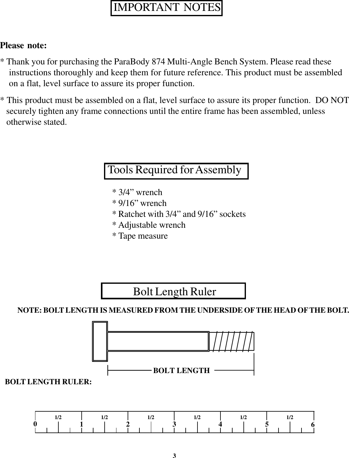 Page 3 of 12 - Life-Fitness Life-Fitness-874-Users-Manual- 874108 MULTI ANGLE BENCH(73490)  Life-fitness-874-users-manual