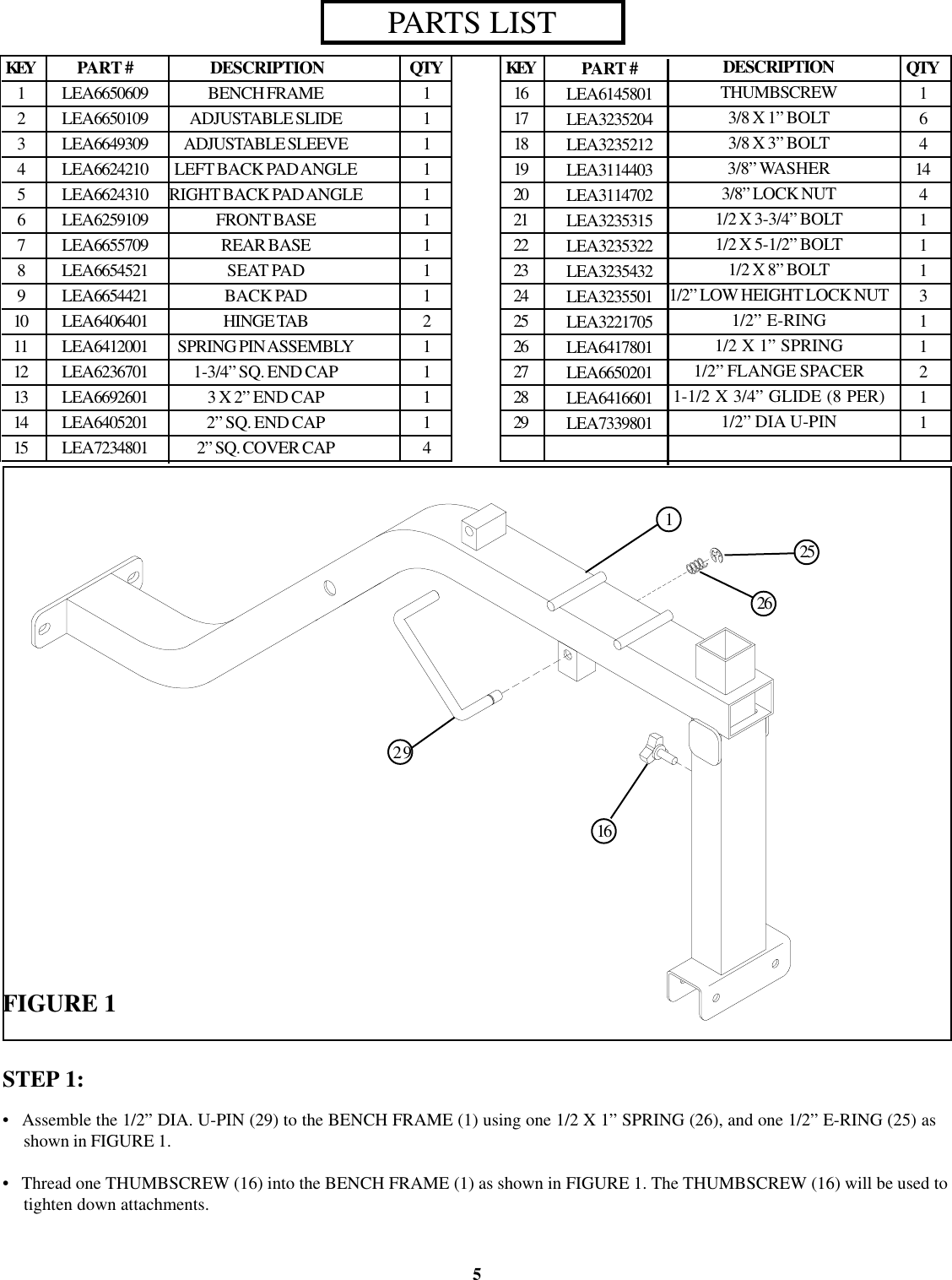 Page 5 of 12 - Life-Fitness Life-Fitness-874-Users-Manual- 874108 MULTI ANGLE BENCH(73490)  Life-fitness-874-users-manual