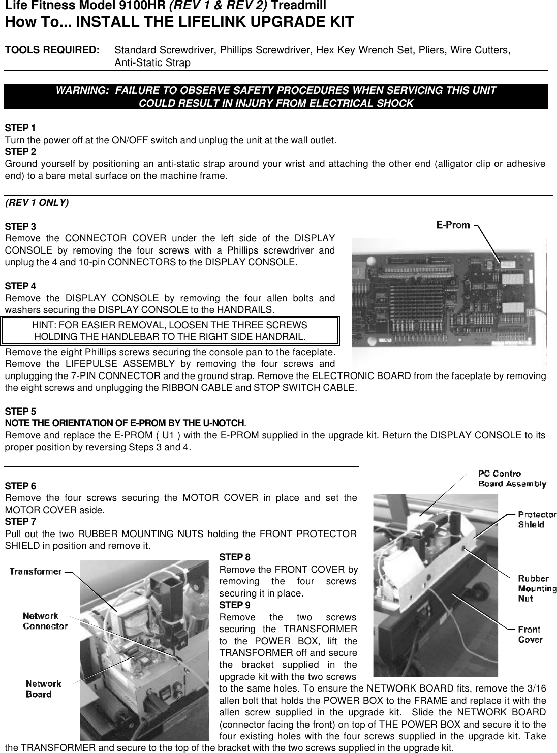 life-fitness-9100hr-users-manual-tr9100hr