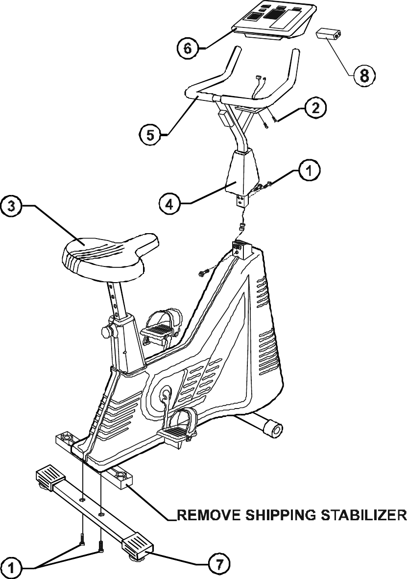 Page 5 of 8 - Life-Fitness Life-Fitness-Exercise-Bike-Lifecycle-9100-Users-Manual- 49b00200  Life-fitness-exercise-bike-lifecycle-9100-users-manual