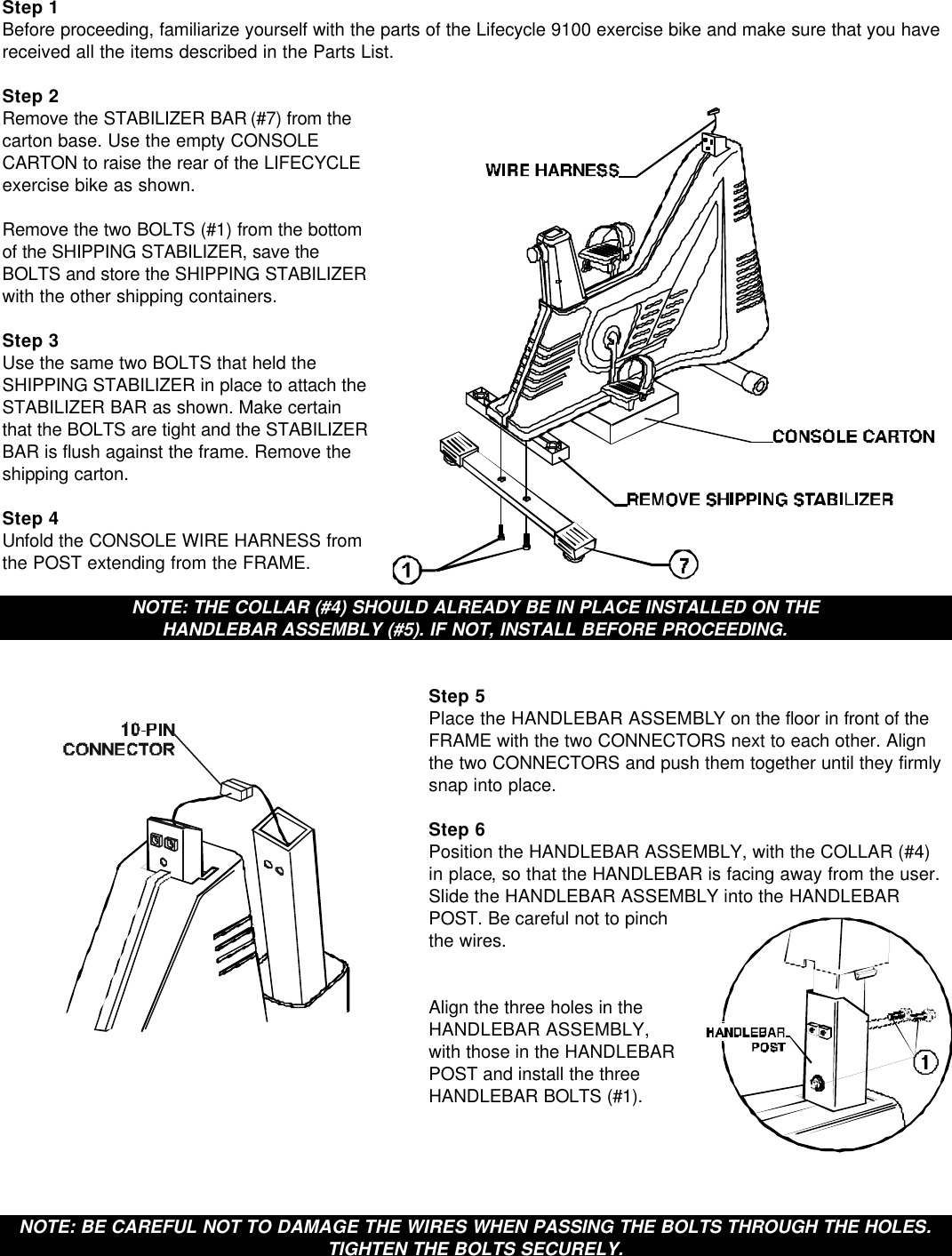 Page 6 of 8 - Life-Fitness Life-Fitness-Exercise-Bike-Lifecycle-9100-Users-Manual- 49b00200  Life-fitness-exercise-bike-lifecycle-9100-users-manual