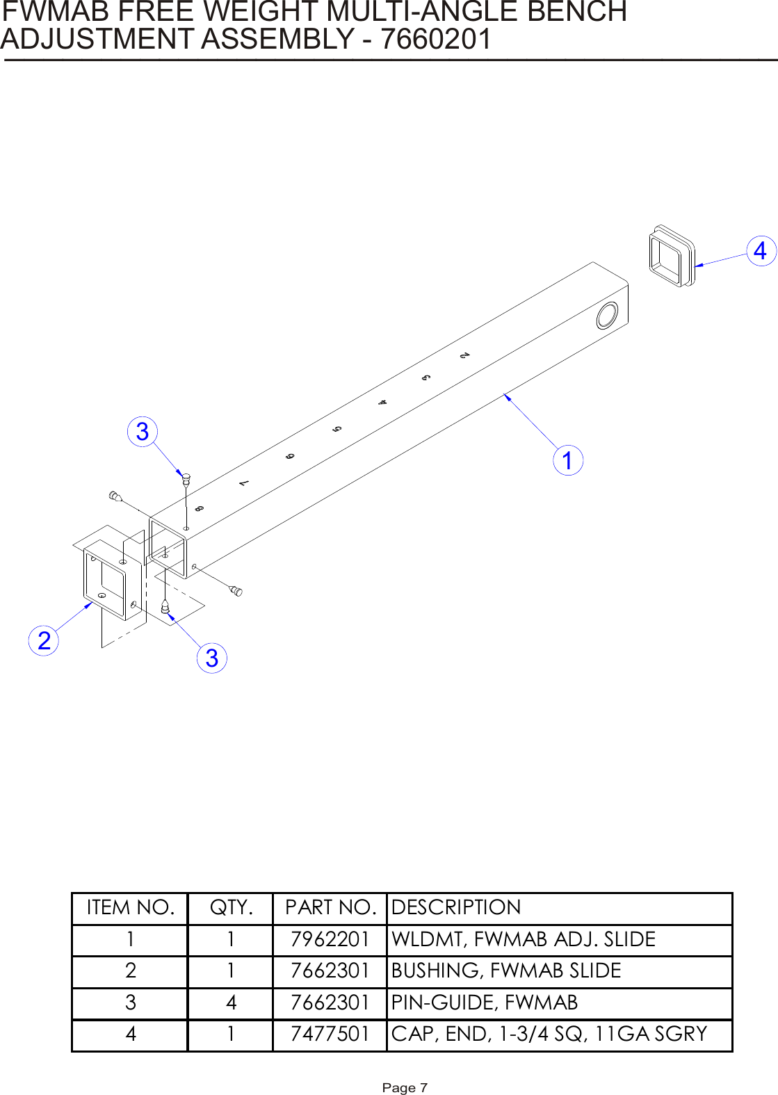 Page 7 of 9 - Life-Fitness Life-Fitness-Fwmab-Users-Manual- FWMAB Free Weight Multi-Angle Bench  Life-fitness-fwmab-users-manual