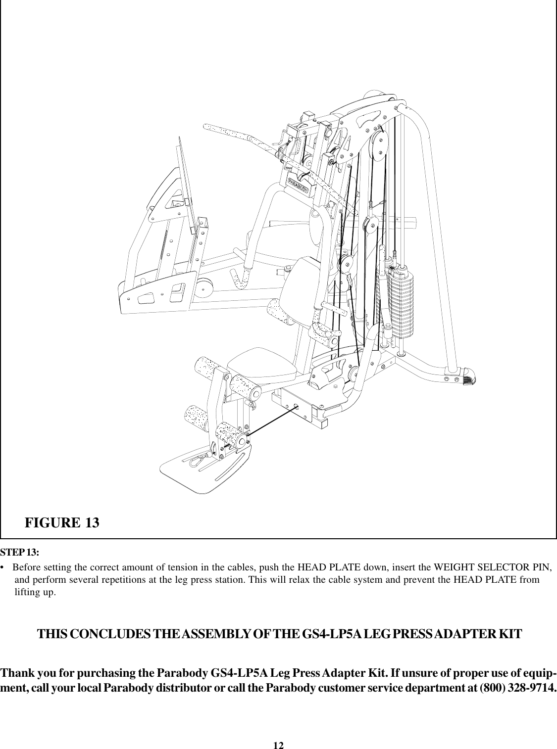 Page 12 of 12 - Life-Fitness Life-Fitness-Gs4-Users-Manual- GS4-LP5A  Life-fitness-gs4-users-manual