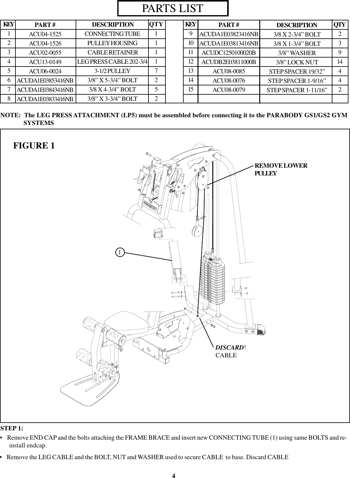 Page 4 of 12 - Life-Fitness Life-Fitness-Gs4-Users-Manual- GS4-LP5A  Life-fitness-gs4-users-manual