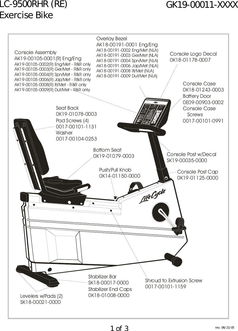 Page 1 of 3 - Life-Fitness Life-Fitness-Lc-9500Rhr-Re-Users-Manual GK19-00011-XXXX