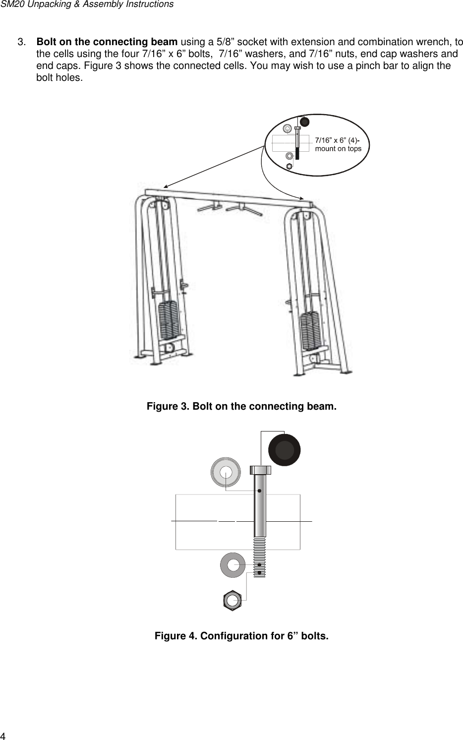 Page 4 of 7 - Life-Fitness Life-Fitness-Pro-9000-Series-Users-Manual- The Smith Machine Comes Disassembled In A Large Packing Crate  Life-fitness-pro-9000-series-users-manual