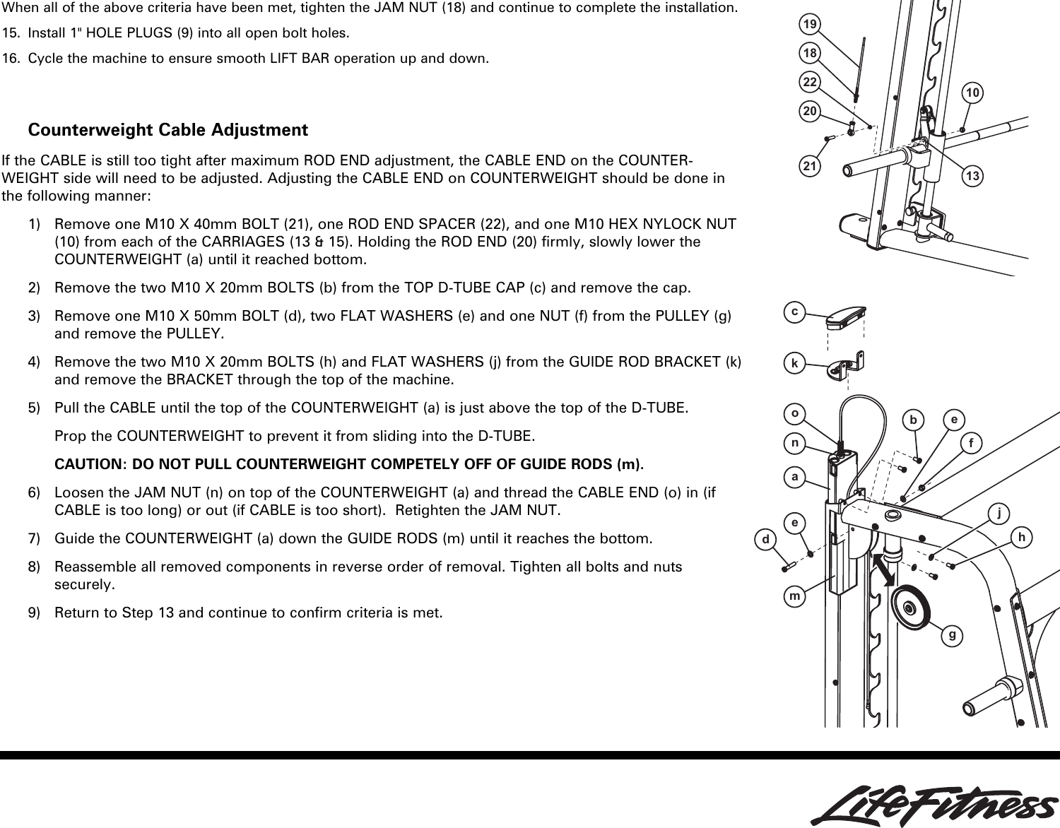 Life Fitness Smith Machine Users Manual SSM_8376701_RevA 1_Owners