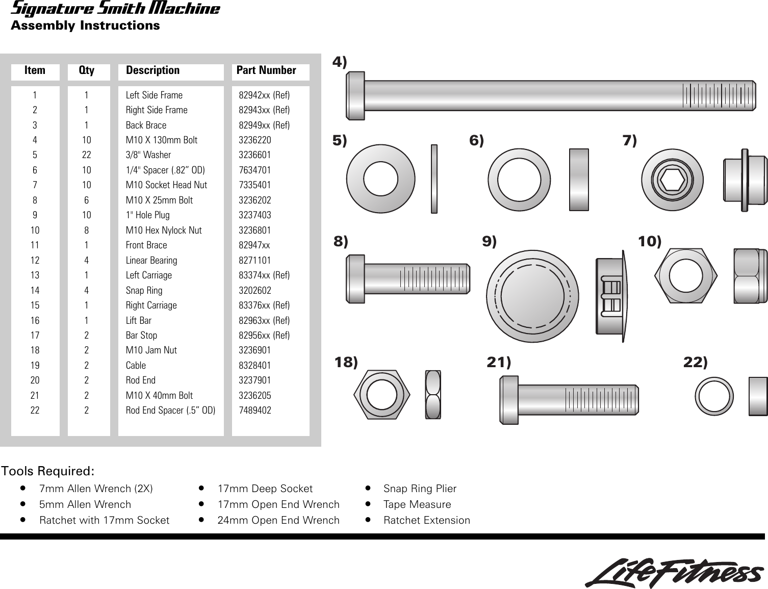Page 7 of 12 - Life-Fitness Life-Fitness-Smith-Machine-Users-Manual- SSM_8376701_RevA-1_Owners Manual  Life-fitness-smith-machine-users-manual