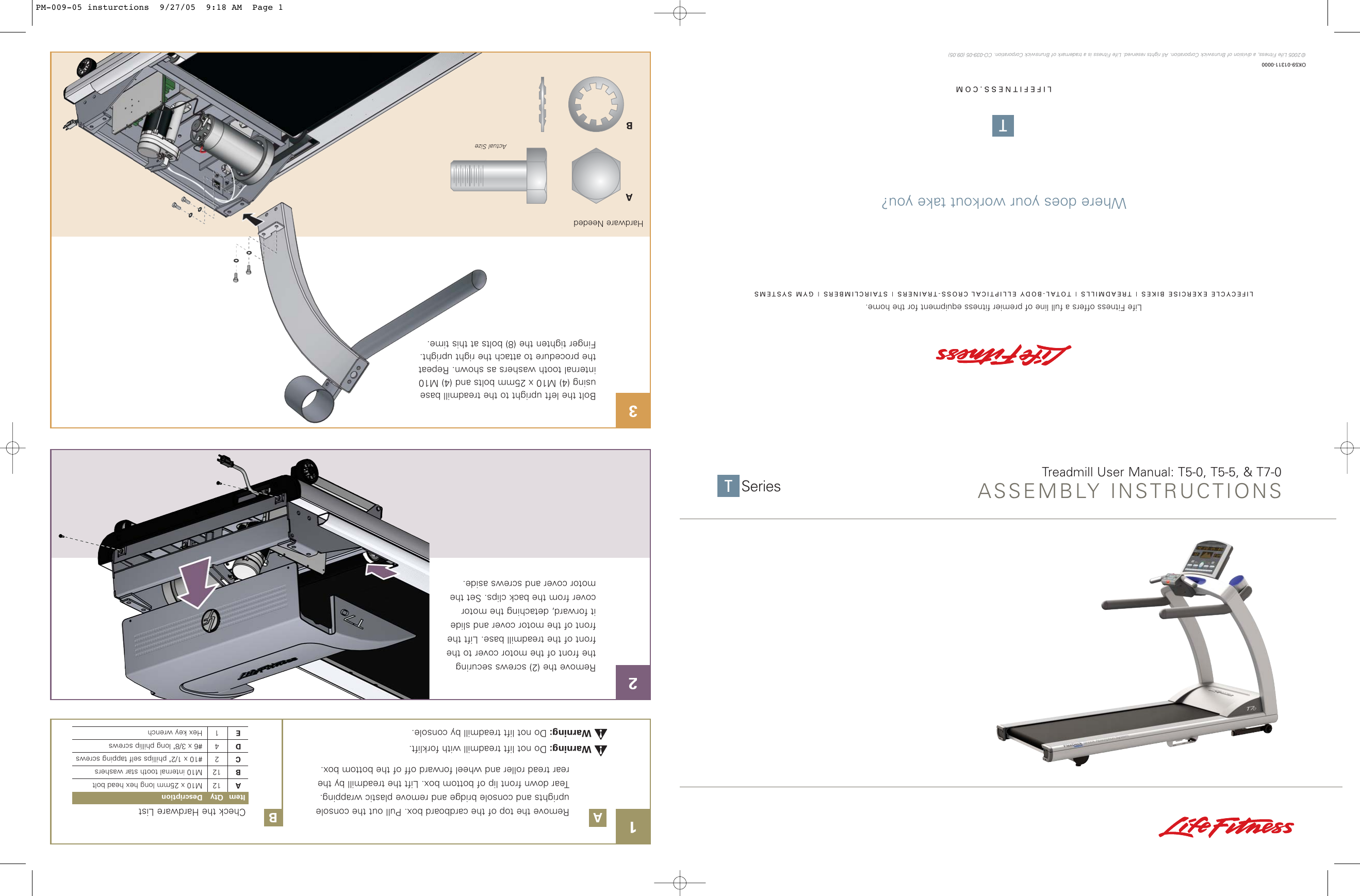 Life Fitness Treadmill T5 5 User Manual Blog Dandk