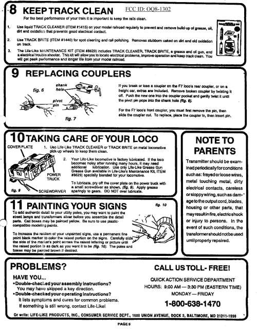 R/C For Model Trains User Manual