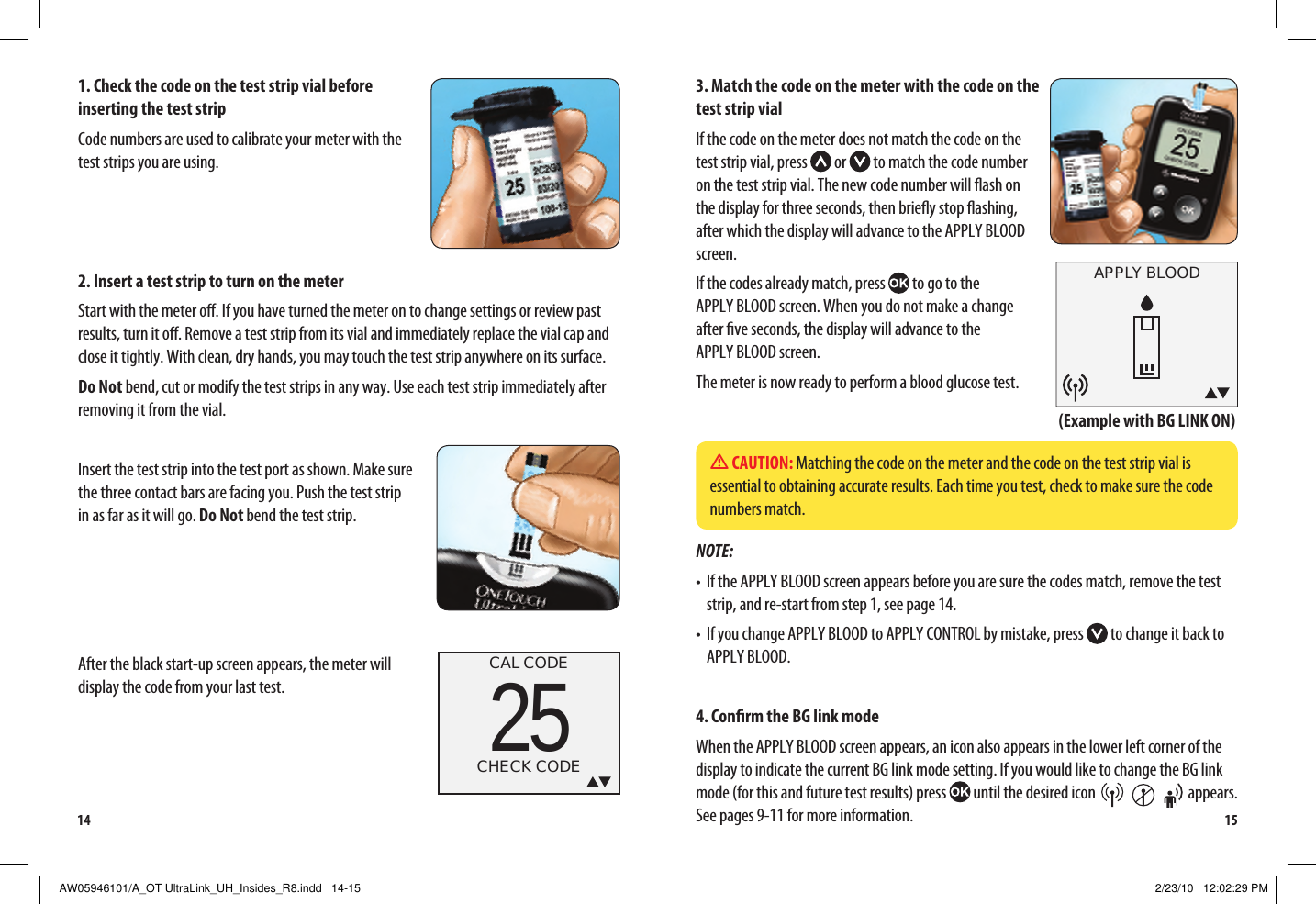 Page 11 of LifeScan B OneTouch UltraLink Blood Glucose Meter User Manual Manual