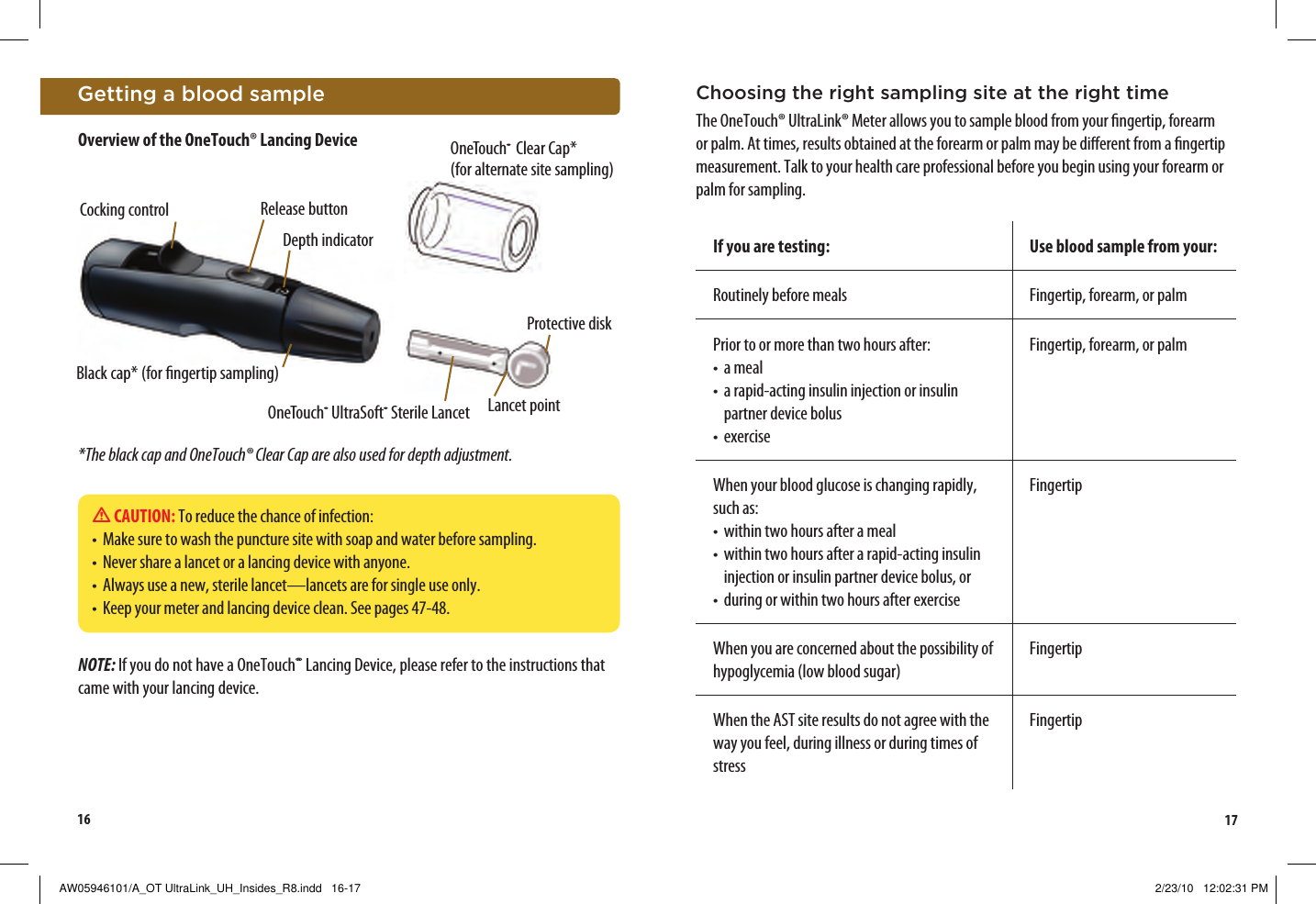 Page 12 of LifeScan B OneTouch UltraLink Blood Glucose Meter User Manual Manual