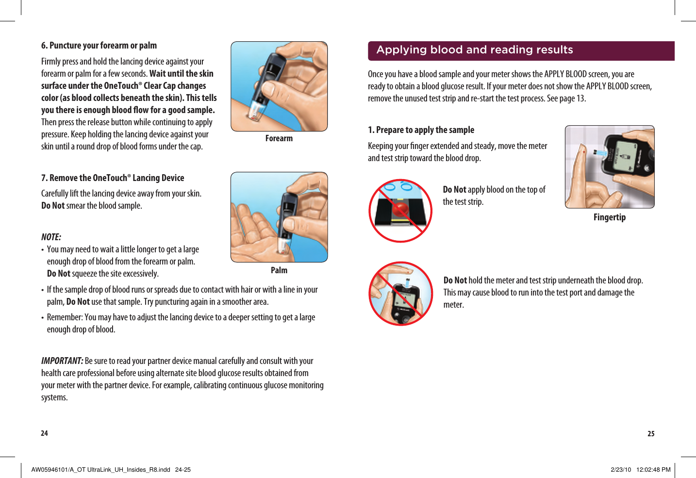 Page 16 of LifeScan B OneTouch UltraLink Blood Glucose Meter User Manual Manual
