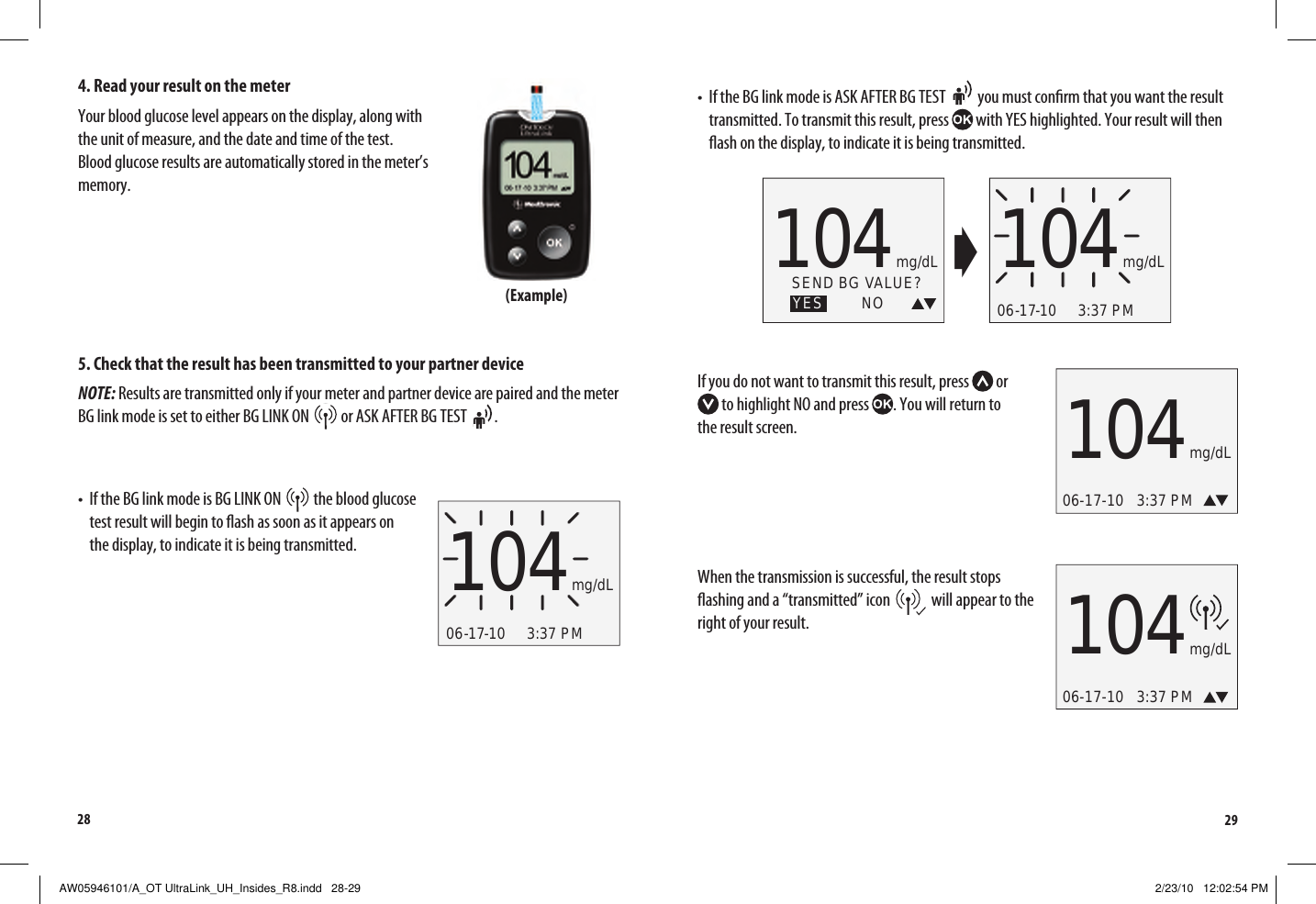 Page 18 of LifeScan B OneTouch UltraLink Blood Glucose Meter User Manual Manual