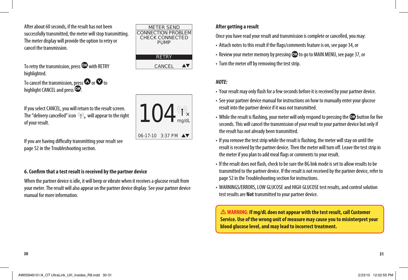 Page 19 of LifeScan B OneTouch UltraLink Blood Glucose Meter User Manual Manual