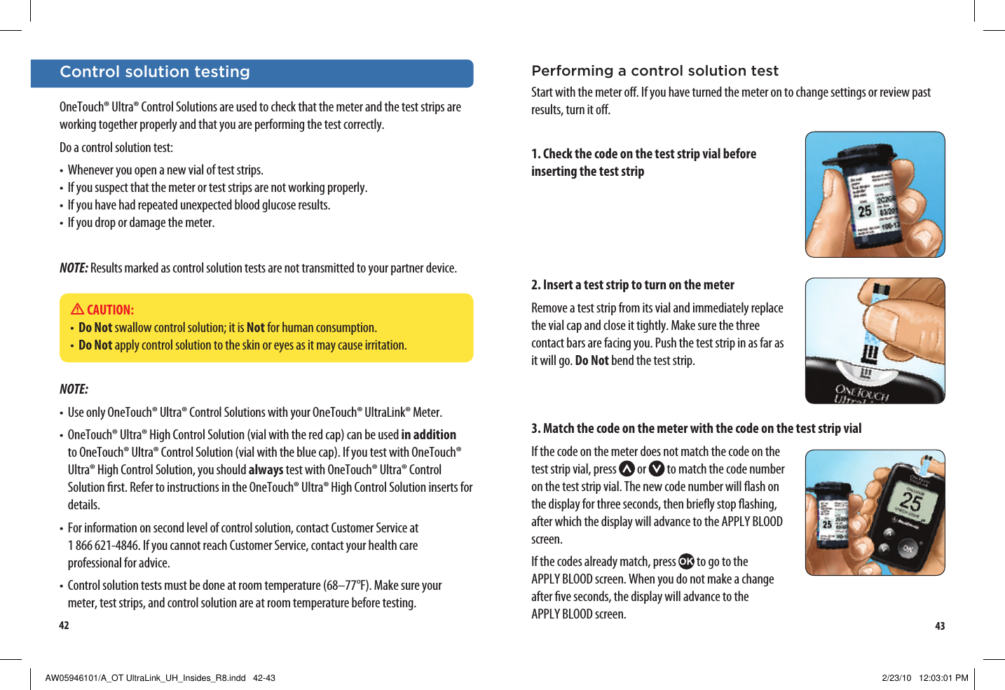Page 25 of LifeScan B OneTouch UltraLink Blood Glucose Meter User Manual Manual