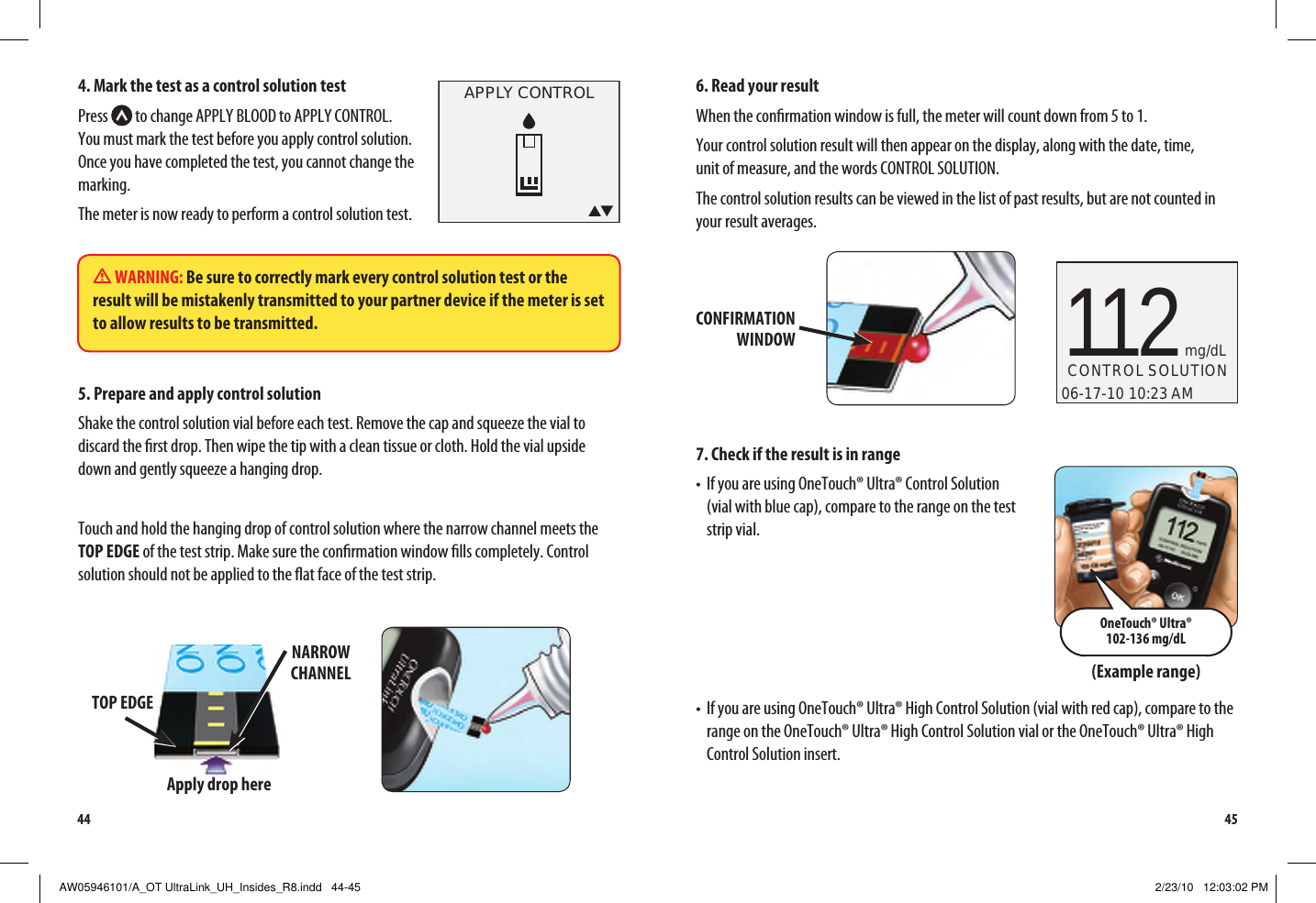 Page 26 of LifeScan B OneTouch UltraLink Blood Glucose Meter User Manual Manual