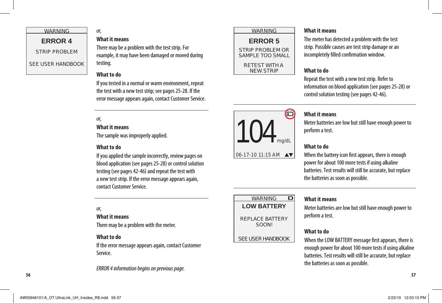Page 32 of LifeScan B OneTouch UltraLink Blood Glucose Meter User Manual Manual