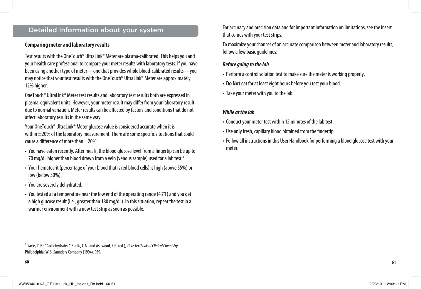 Page 34 of LifeScan B OneTouch UltraLink Blood Glucose Meter User Manual Manual
