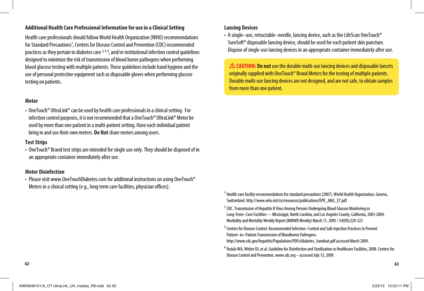 Page 35 of LifeScan B OneTouch UltraLink Blood Glucose Meter User Manual Manual