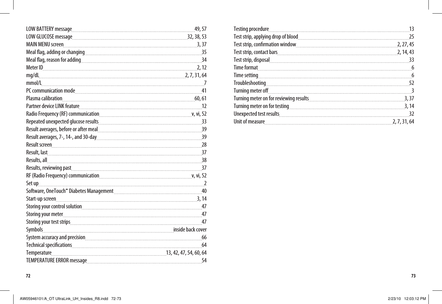 Page 40 of LifeScan B OneTouch UltraLink Blood Glucose Meter User Manual Manual